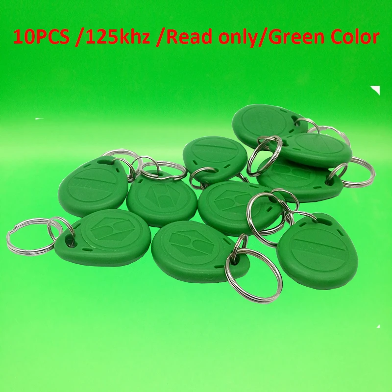 10 шт. TK4100 только для чтения 125 кГц RFID ID карты брелки ключей контроль доступа тег