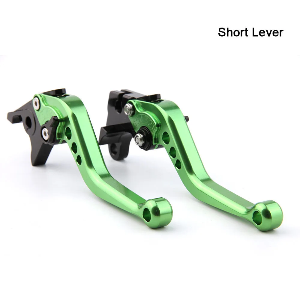 Short-Green ЧПУ рычаги для CBR 600 F2 F3 F4 F4i CBR900RR CB600F CBR600F CB599 CB600 HORNET CB919 NC700 VTX1300 сцепные рычаги - Цвет: Short-Green
