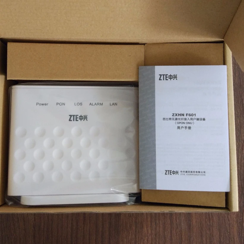 100% оригинальный новый Роутер ZTE F601/F643 GPON ONU ONT FTTH SFU режим FTTO с портом 1GE той же