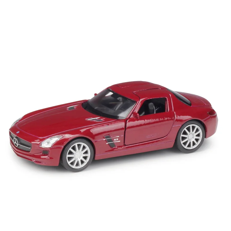 1:36 Welly Benz SLS AMG игрушки из сплава отлитые под давлением модели автомобиля|Наземный