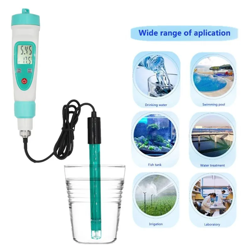 

Portable Digital PH Meter Water Quality Tester Pen 0.01 Monitor PH-20W/PH-220W External Connection Electrode Tester