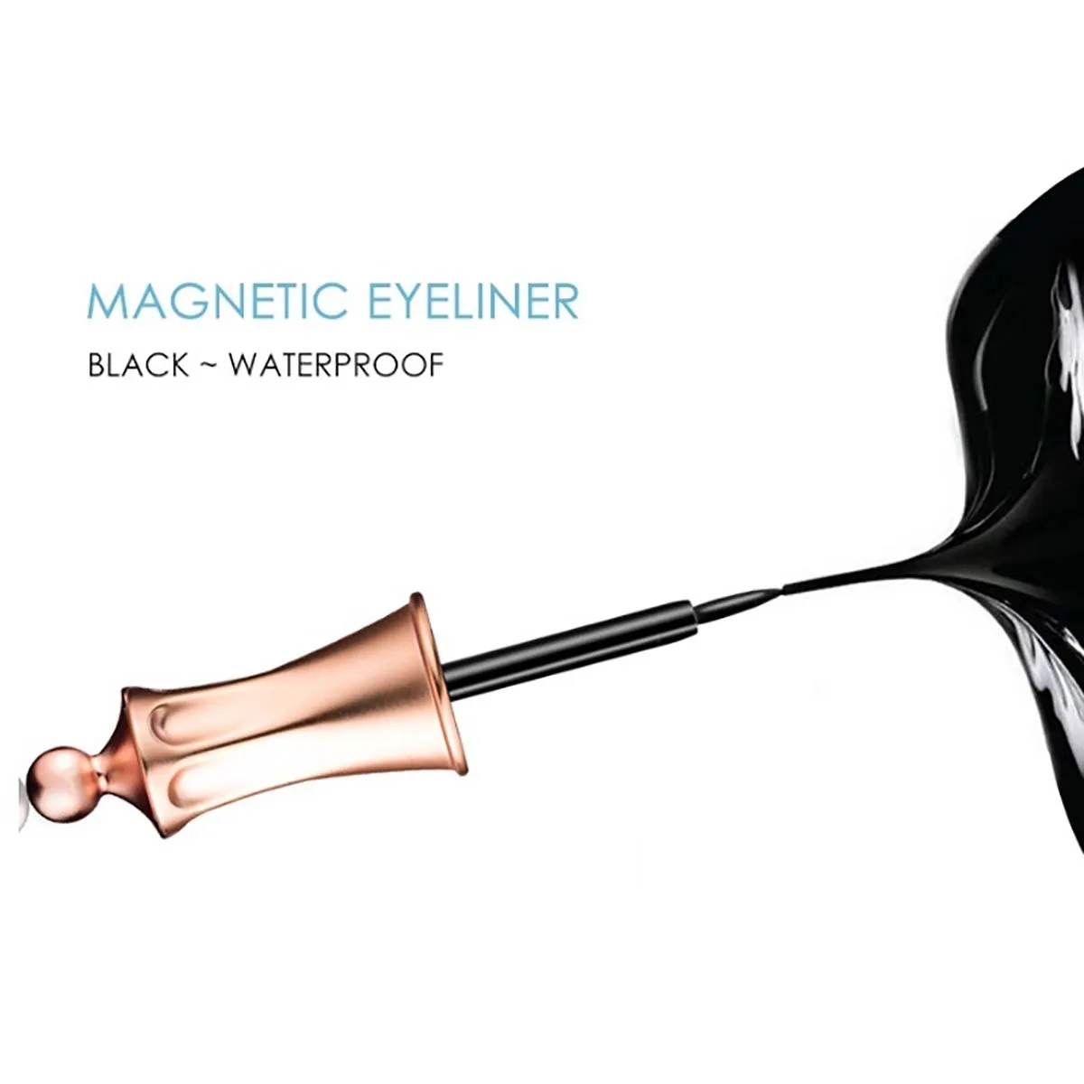 5 Magnetic Eyelashes natural False Eyelashes Magnet Lashes Magnetic Liquid Eyeliner& Magnetic False Eyelashes& Tweezer Set