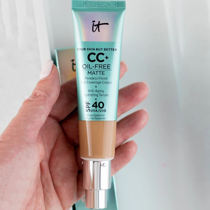 Крем консилер It cosmetier база для макияжа с контролем жирности полное покрытие