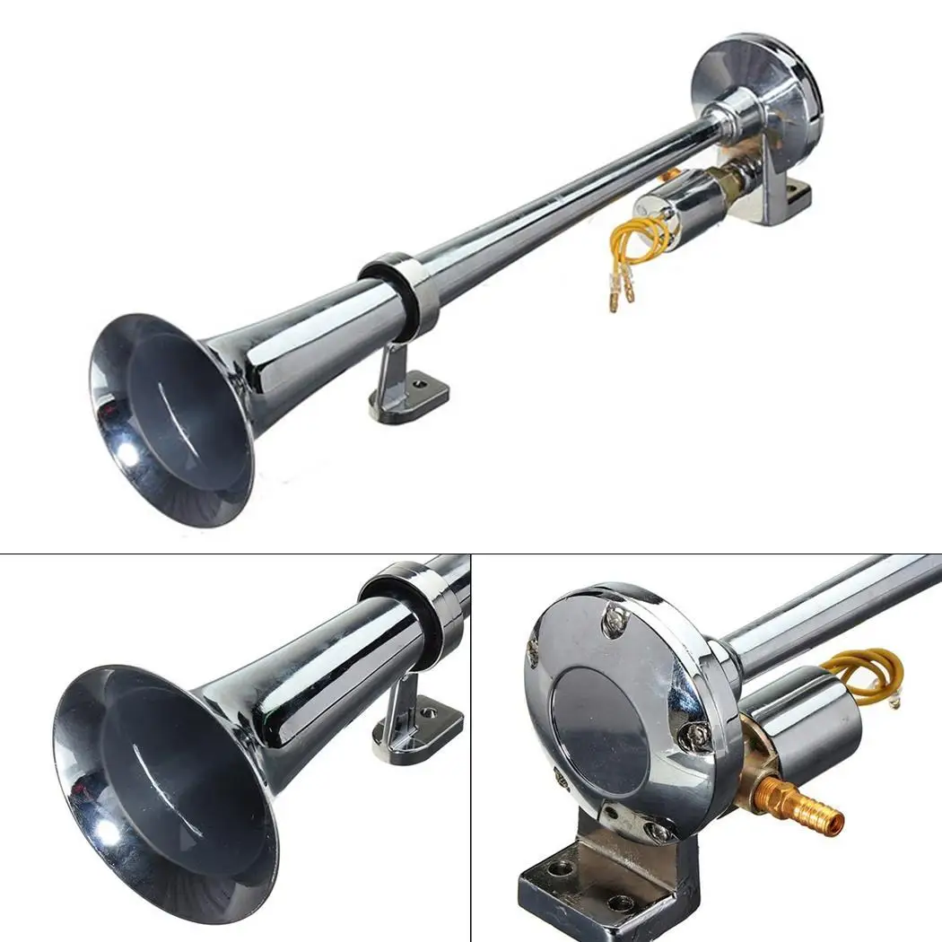 17 дюймов Громкая одна труба звуковой сигнал 12 в компрессор для автомобилей