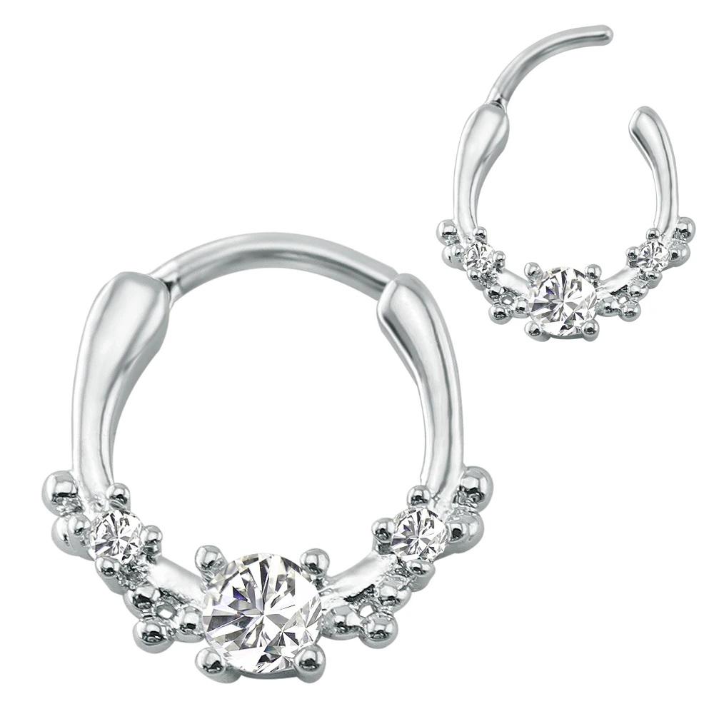 Женское кольцо из нержавеющей стали с фианитом 16 г | Украшения и аксессуары