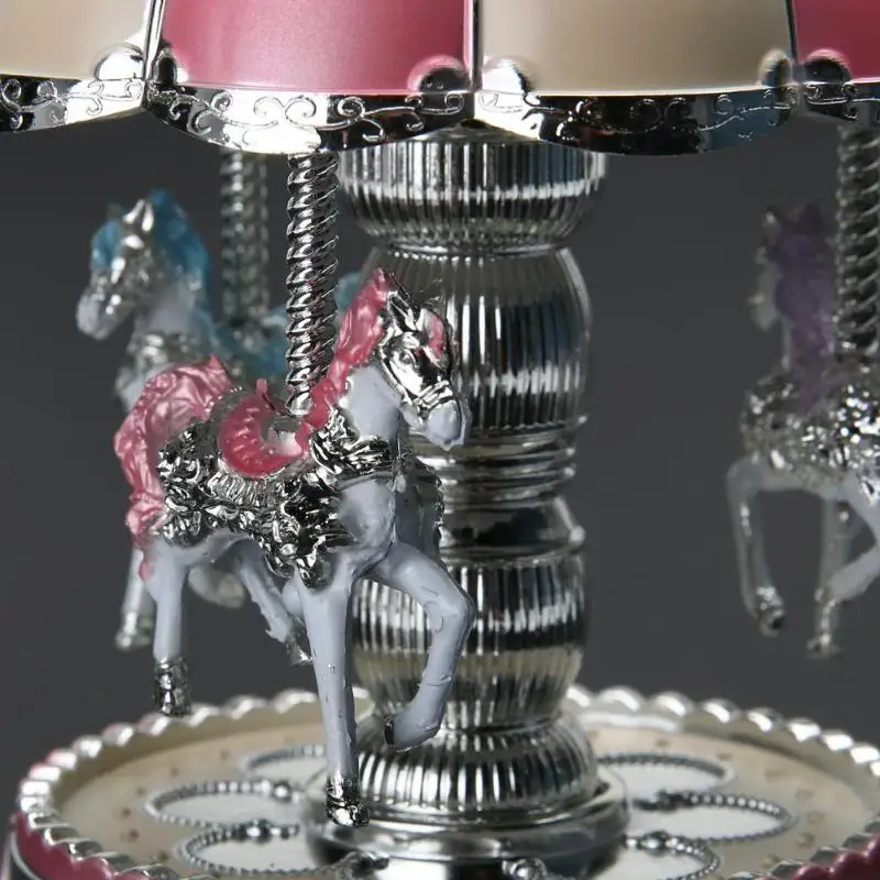Caro use l Music Box светодиодный светильник Merry Go Round для детей, девочек, подарок на день рождения, Рождество, детская игрушка для праздника, свадебной вечеринки, украшения