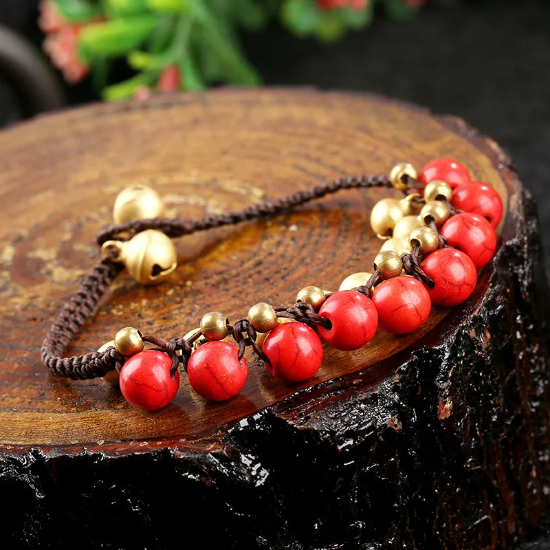 2018 Новый колокольчики Натуральный Камень Бисер Парные браслеты из горного