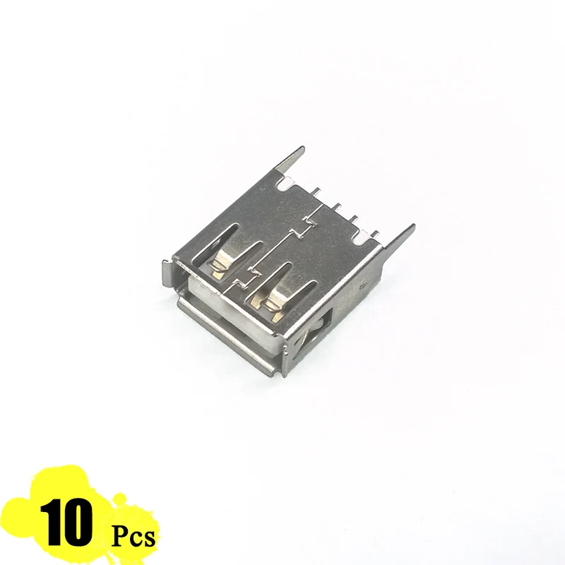 10 шт./лот USB порт 2 0 тип A гнездо 4 контакта штекер для зарядки прямоугольный 180