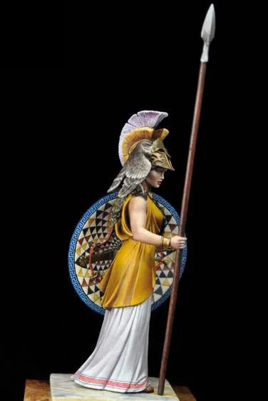 

Assembly Unpainted Scale 1/22 80mm Athena girl ancient 80mm figure Historical Resin Model