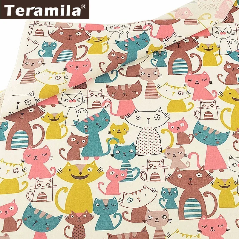 32x32cm Teramila хлопок ткань животный дизайн Telas Por Metro Tecido «сделай сам» Лоскутная работа дети Накидка для диванной подушки ремесло Tissus Stoffen 32x32 см - Цвет: 32x32cm