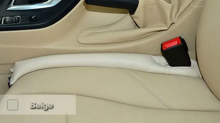 Beige Декоративные Чехлы для автомобильных сидений с зазором, наполнитель, подушка с защитой от протечек из искусственной кожи, практичная - Название цвета: Beige