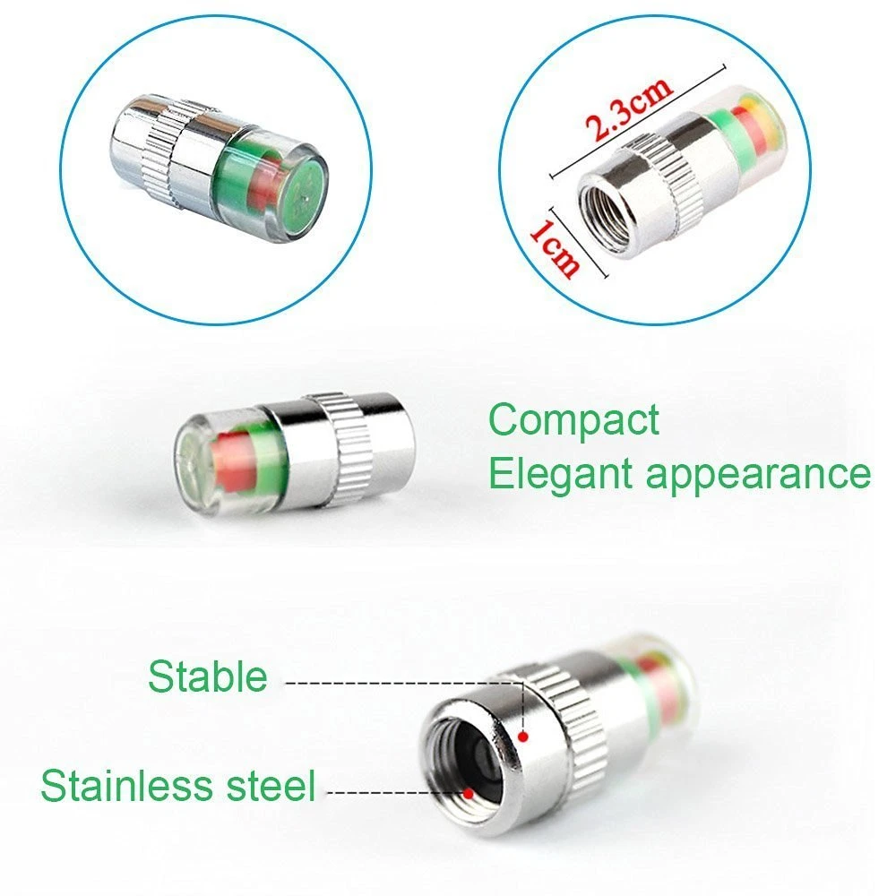 4 шт. сигнализаторы давления воздуха в шинах колпачок клапана датчик цифровой ABS