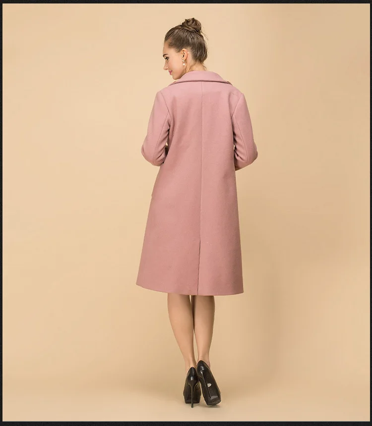 AOFULI M-Xxxl 4xl 5xl женское длинное шерстяное пальто с блестками и оленем, Длинные Топы большого размера, Толстое Зимнее пальто для женщин 6296