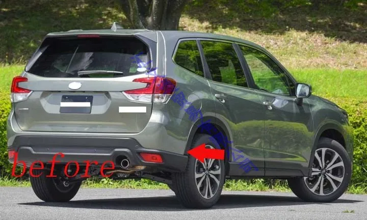 Декорированные аксессуары для Subaru Forester SK 2018 2019 защитная отделка заднего бампера