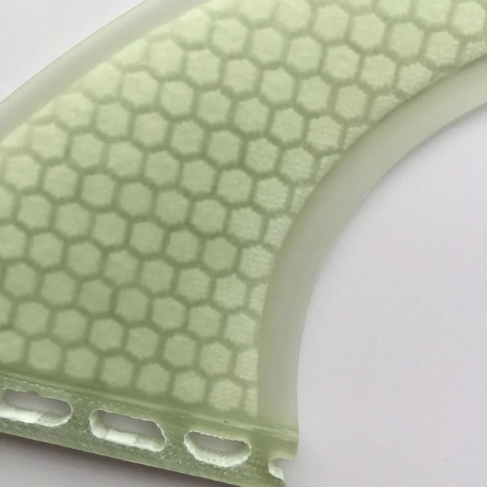 G3/G5/G7 3 Sizes Fiberglass Surfboard Fins Clear White Honeycomb Fin Thruster Future Surf | Спорт и развлечения