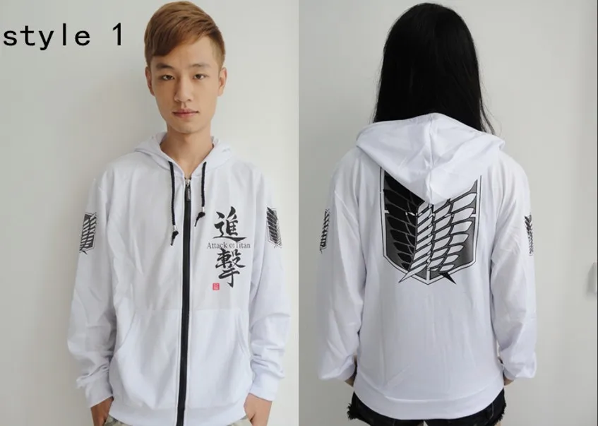 Attack on Titan Scout Regiment To advance the giant coat The survey corps Zip fleece anime | Мужская одежда