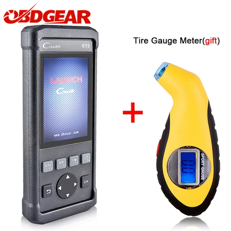 2017 Best OBD 2 OBD2 диагностики OP COM Автосканер LAUNCH Creader 619 Поддержка ABS подушки