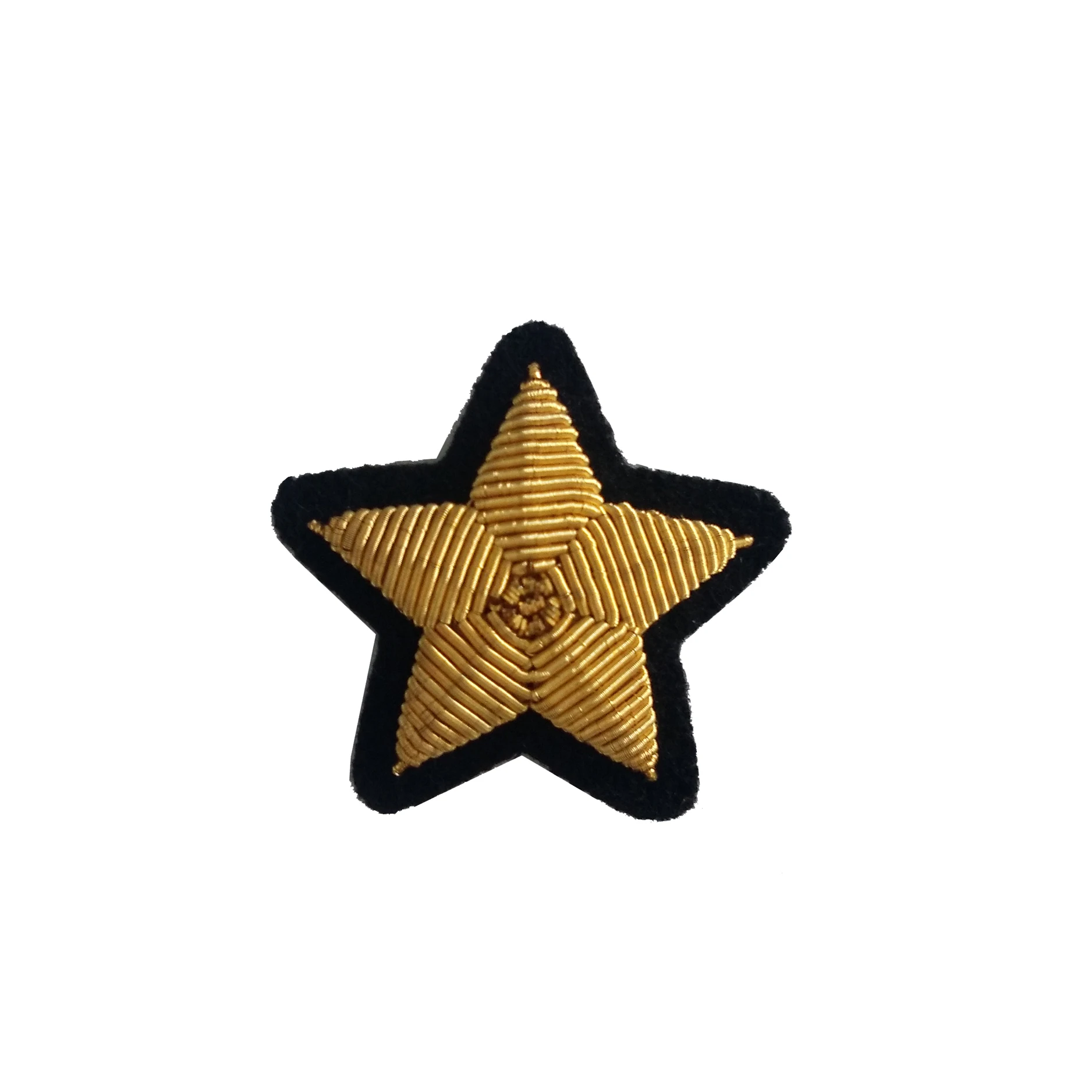 Ручная вышивка из проволоки/Золотой значок Золотая Звезда ~~~|embroidery badges|bullion wire