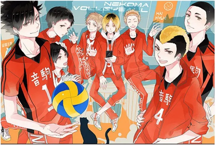 Аниме Haikyuu Nekoma школьная форма волейбольная команда Джерси Kuroo Tetsurou/Kozume Kenma Horn Косплей Костюм Спортивная одежда