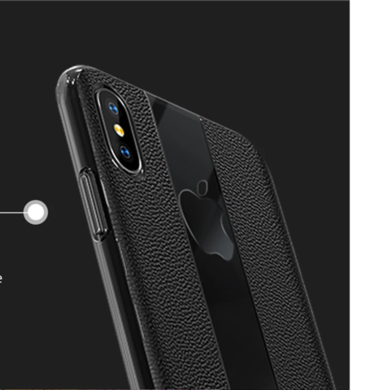 Ультра-тонкий мягкий силиконовый кожаный чехол для iPhone 7 8 плюс роскошный