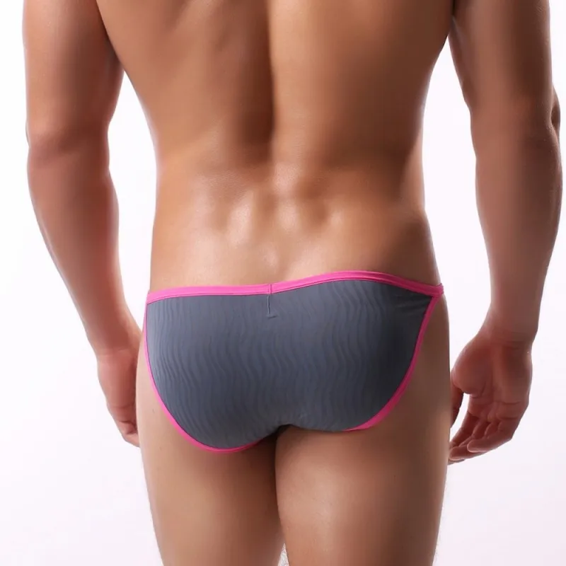 Стринги мужские с низкой талией нижнее белье U образным выпуклым мешочком