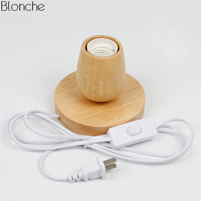 Современная настольная светодиодная лампа деревянный Настольный светильник для