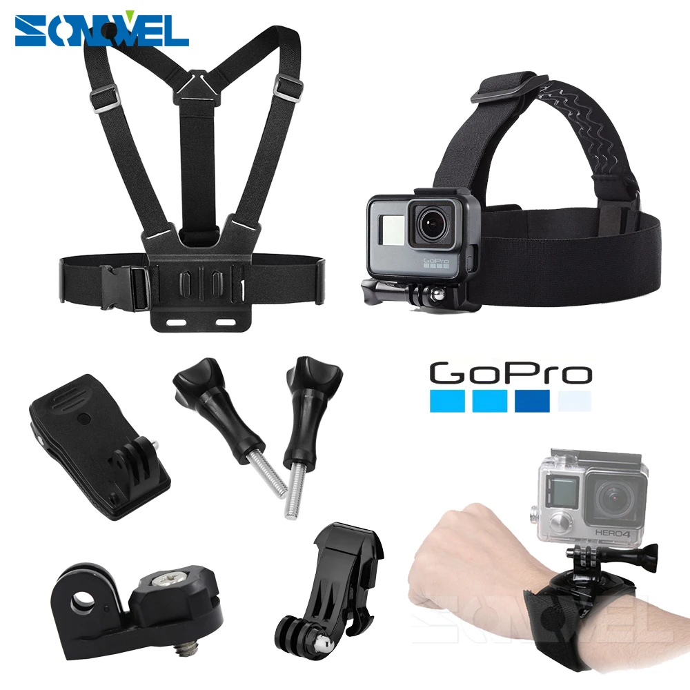 Аксессуары для экшн камеры Крепление на голову грудь ремень Gopro Fusion Hero 7 6 5 4 3 + 2 H9R