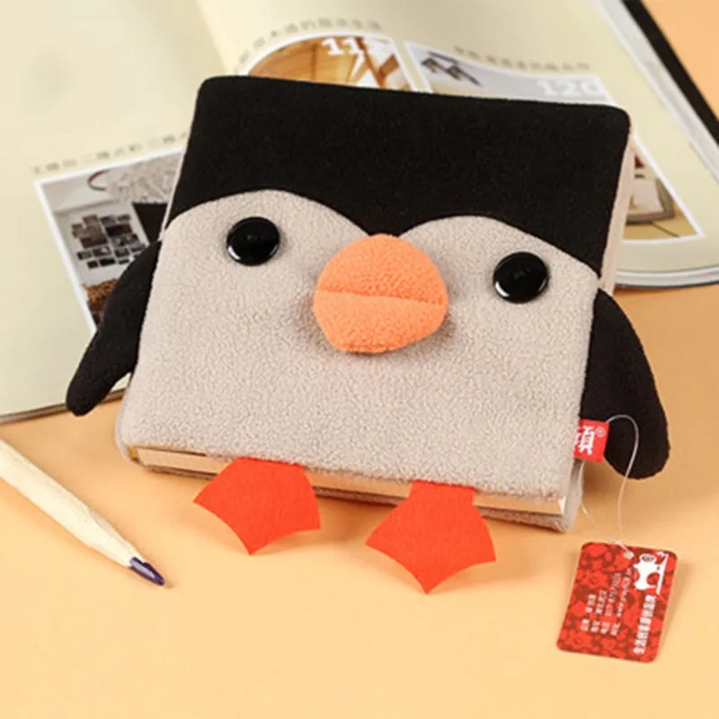 penguin 80 листов милый мультяшный питомец блокнот креативный Кот крокодил кавайный блокнот Рождественский подарок офисный школьный ежедневный блокнот - Цвет: penguin
