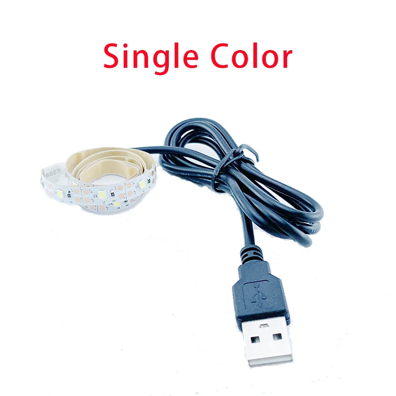 5 в USB СВЕТОДИОДНЫЙ светильник Tira светодиодный RGB/белый/теплый белый HD ТВ Настольный ПК экран подсветка и косой светильник ing 1 м 2 м 3 м 4 м 5 м