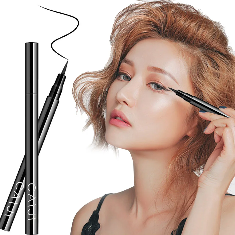 Black Eyeliner Quick-drying Waterproof Pen Accurate Long-lasting Not Blooming Liquid Lady Eyeliner Smooth Makeup Tool TSLM2