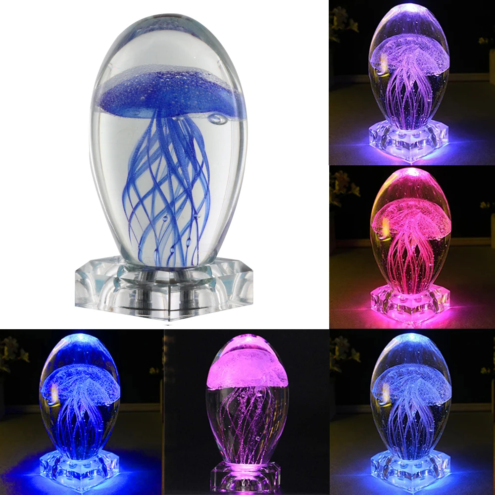 YWXLight Led Rgb медузы лампа Светодиодная разноцветное освещение Хрустальный шар