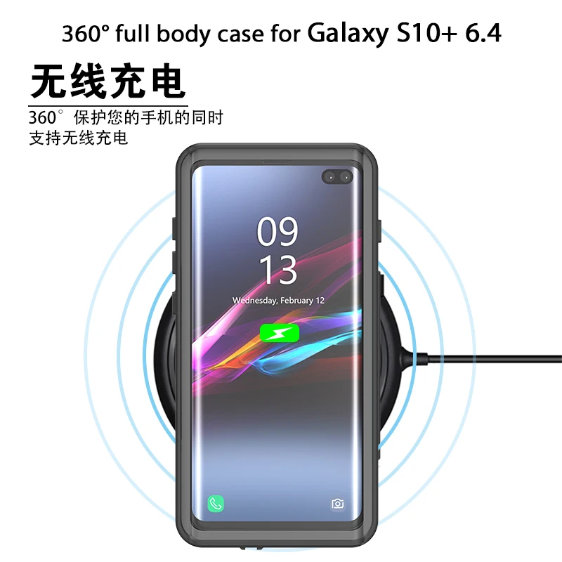 Водонепроницаемый чехол для Samsung Galaxy S10 / PLUS Redpepper IP68 ударопрочный серфинга с