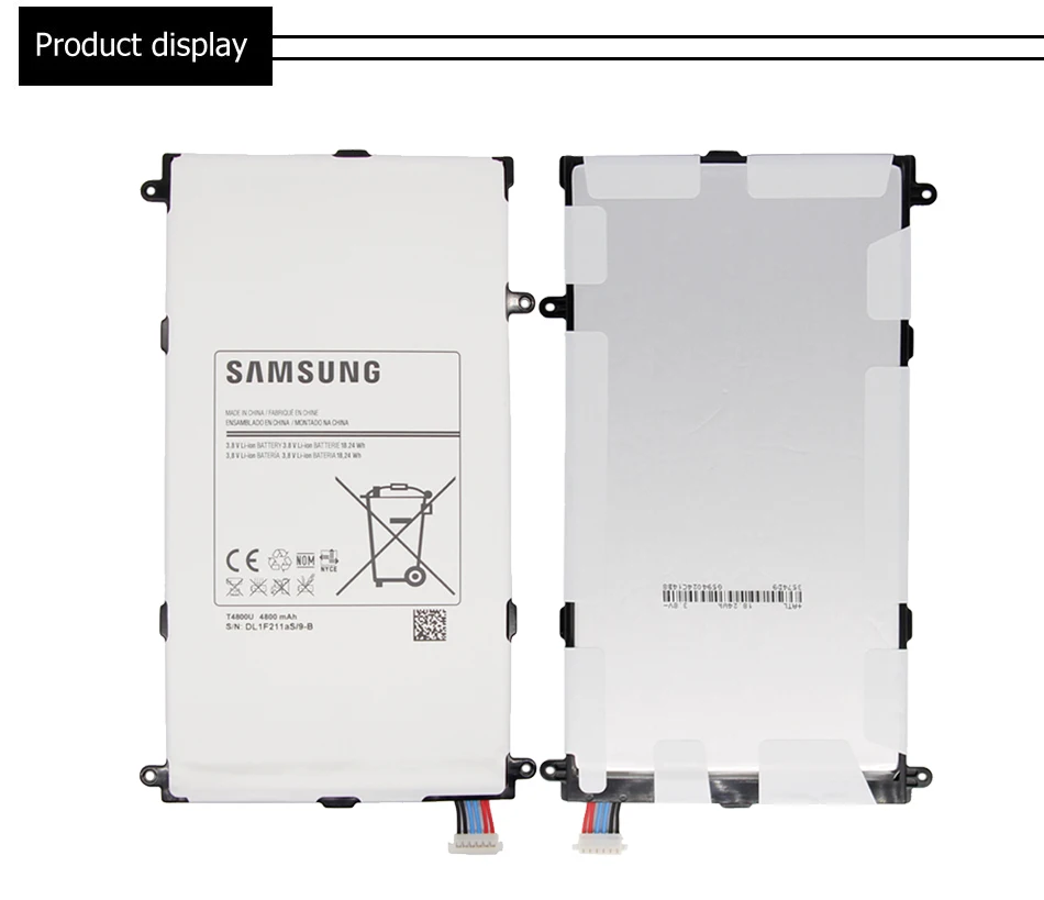 Samsung,, 4800 мА/ч, сменная батарея для планшета T4800U T4800E, для samsung Galaxy Tab Pro 8,4, в SM-T321, T320, T321, T325+ инструмент