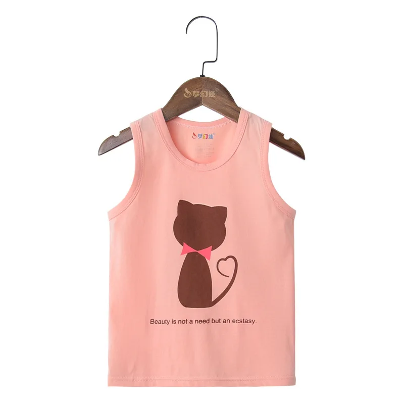 08-P T Shirt for Boys Fruit Watermelon Cotton Baby Girl Boy Animals Duck Fox Sleeveless Tops Tee Summer Children's Clothes 0-6Y - Color: 08-P