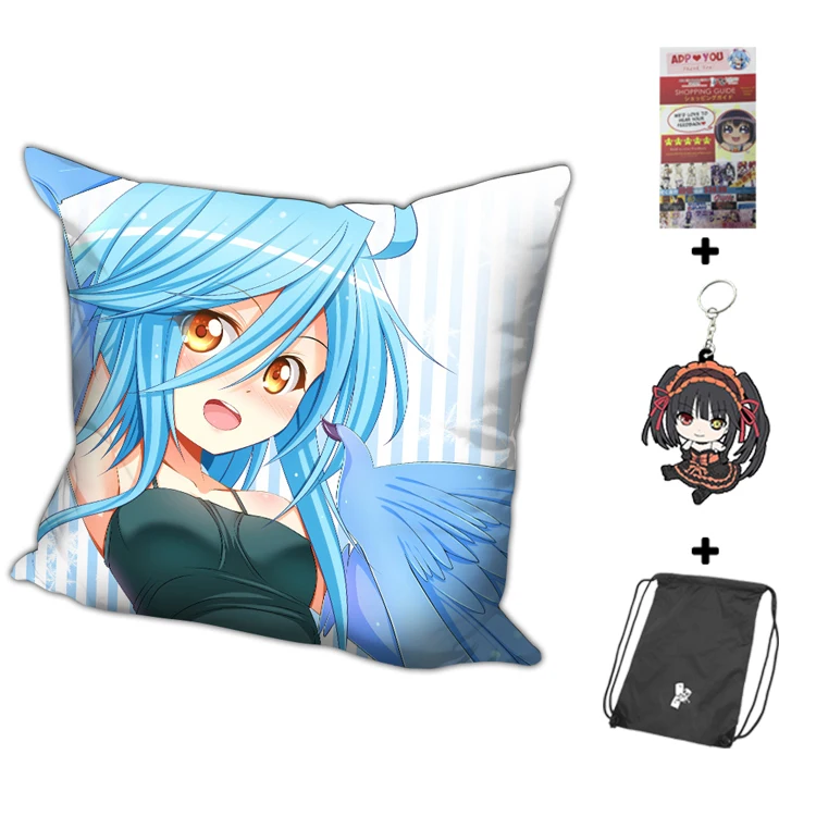 Наволочка для подушки с изображением монстра мусума из аниме дакимакура 40 х40 см