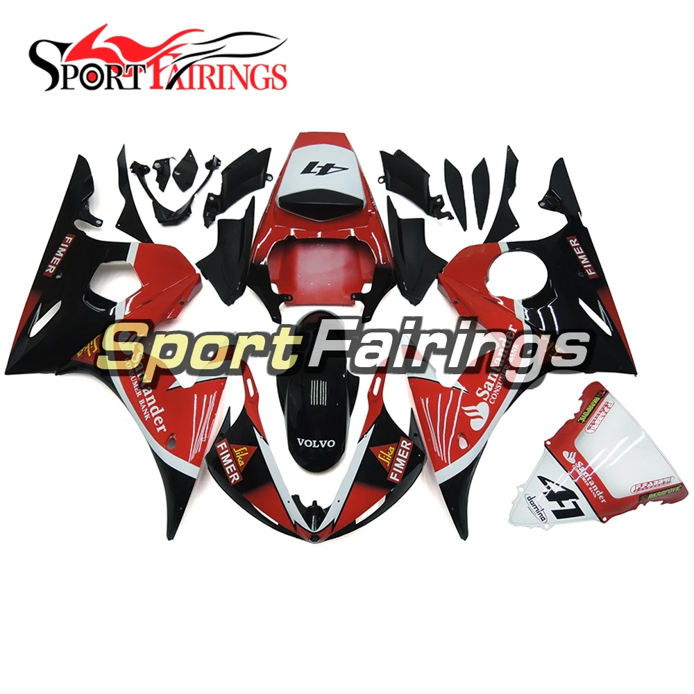 Полный ABS пластик впрыска Sportbike Carenes для Yamaha YZF600 R6 2003 2004 03 04 мотоциклетные черные
