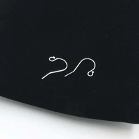 hot 50pcs diy jewelry accessories materials wholesale s925 sterling silver simple s shaped ear hook ear pin with ball ear hook
