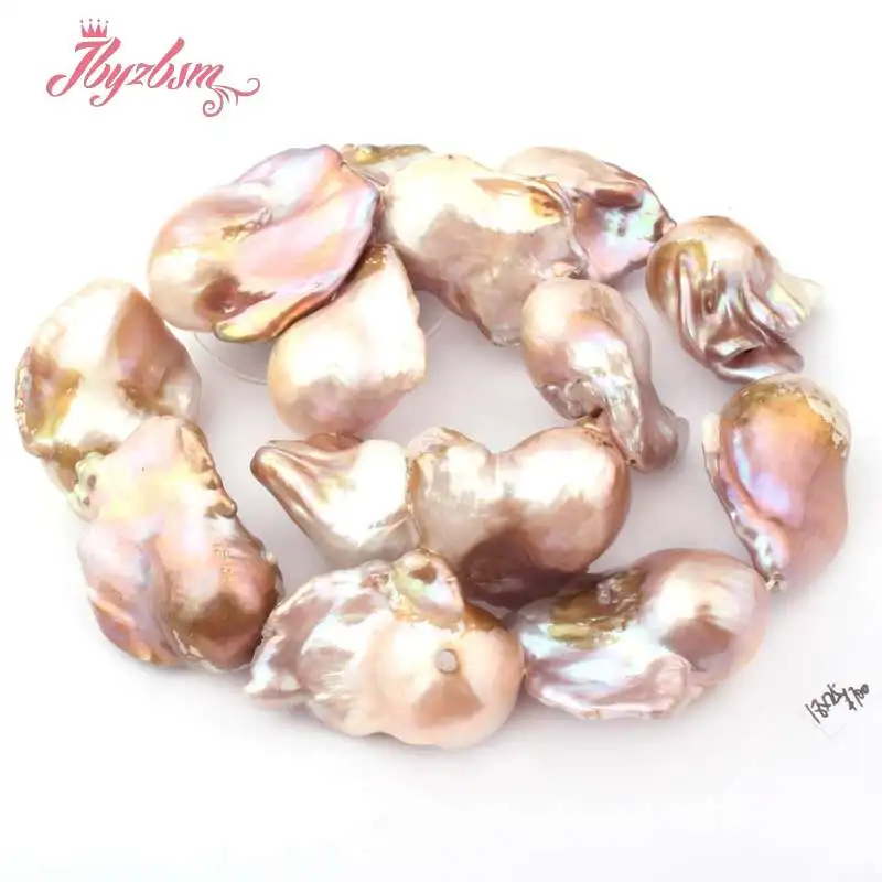 18x25 мм фиолетовый большой ядерный пресноводный жемчуг реборн Кеши бусины