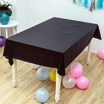 black 1 предмет 137 см* 183 см однотонные Цвет Скатерти Год Вечерние Свадебное Платье темного цвета скатерть с русалкой Счастливого Рождества скатерти - Цвет: black