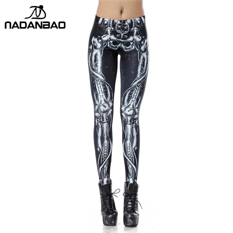 NADANBAO Новая мода Дизайн белый вязаный Legins японский мультфильм легинсы с принтом