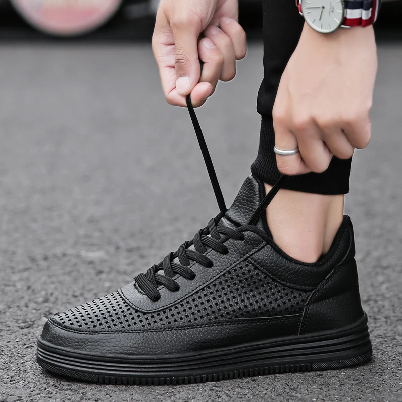 Новинка 2019 года Tenis Masculino Adulto мужская повседневная кожаная обувь на плоской