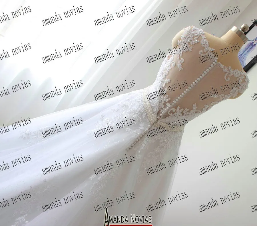 Amanda Novias реальные фотографии свадебное платье свадебные платья