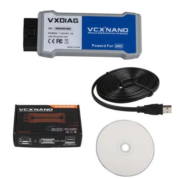 VXDIAG VCX NANO для GM/Opel диагностическая/программная система нескольких GDS2 и TIS2WEB лучше