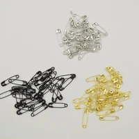 1000 pcs three color silver black gold small nickel plated safety pins 45 length 18mm wholesales for garment hang tag