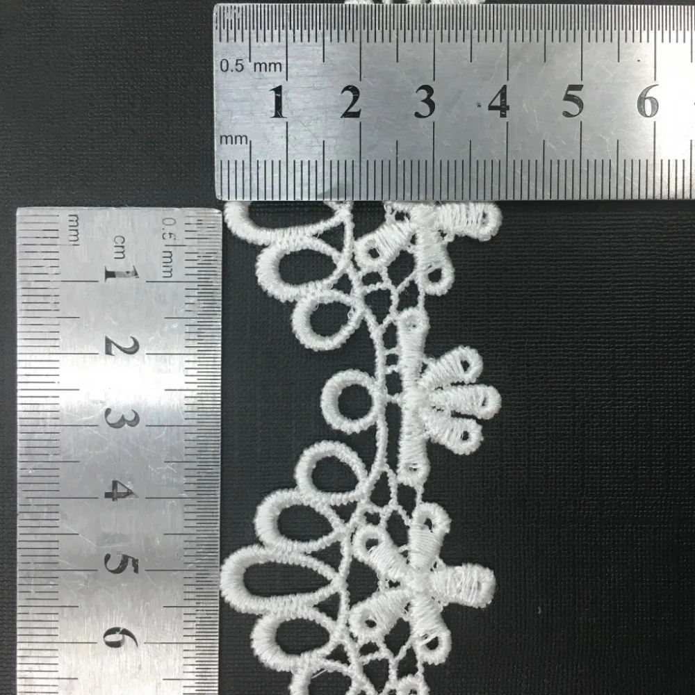15 ярдов 4 см ширина белая Водорастворимая кружевная отделка аксессуары сделай