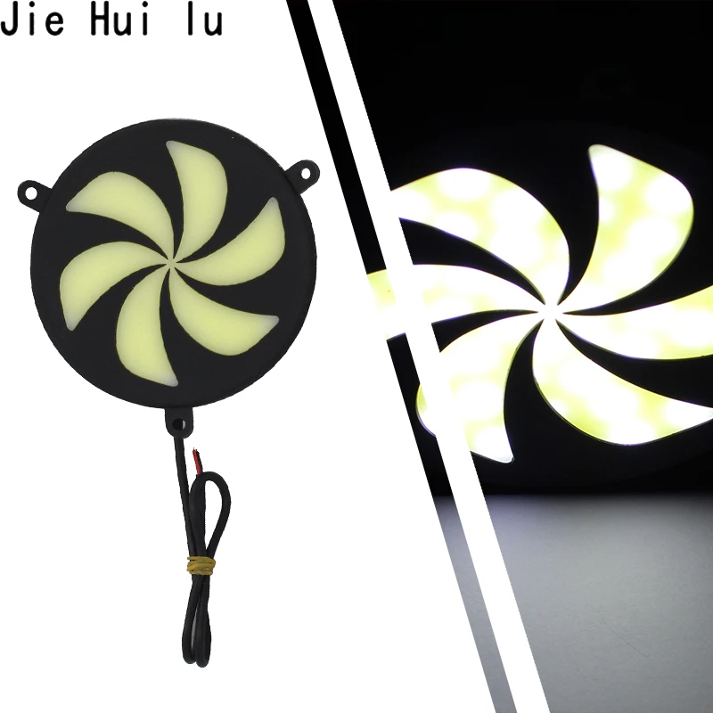 Автомобильный дневный ходовой светильник DRL гибкий круглый белый светодиодный s