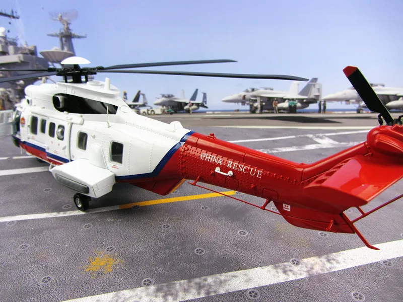 EC225 большой морской Китай спасательный вертолет модель Военная наука детские подарки