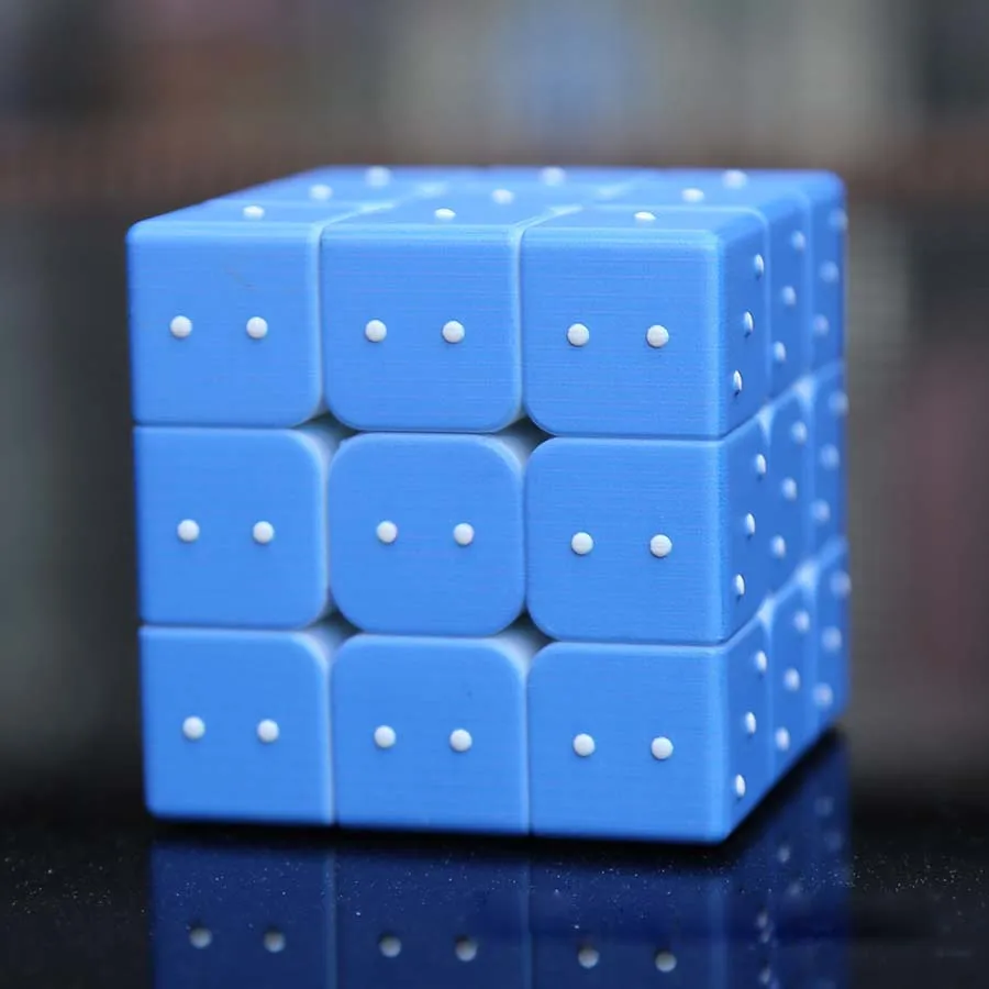 Обучающая головоломка Neo Magico Cubo 3x3x3 2x2x2 кубик со слепым брайлем и
