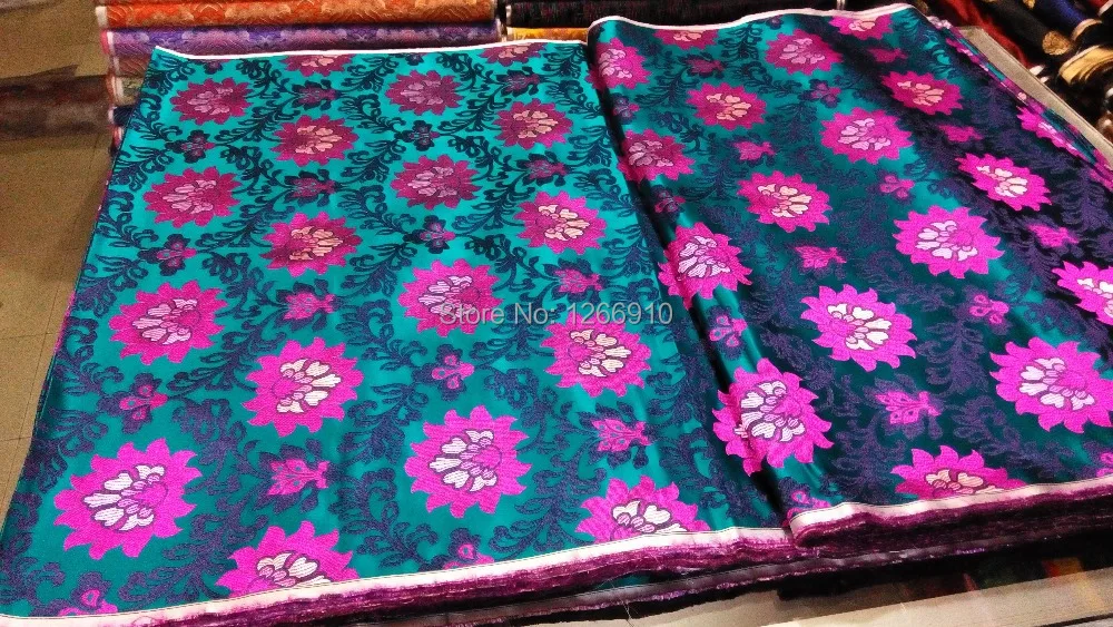 Ткань женская из дамасской ткани темно зеленого цвета|silk brocade|damask fabricfabric fabric |