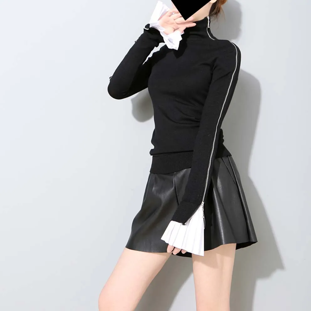 1 пара женские кружевные плиссированные с рюшами свитера фальшивыми